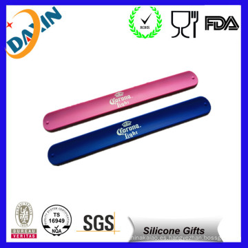 Regalos promocionales Custom Silicone Slap Bracelets Bulk